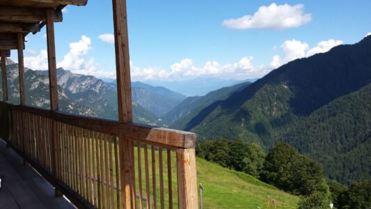 Ausblick Balkon