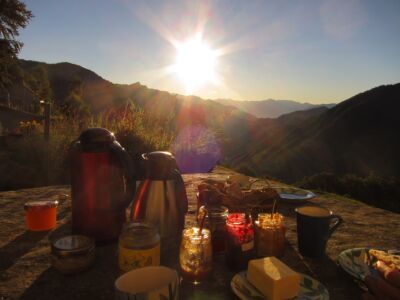 Sonnenfrühstück und der Tag lacht